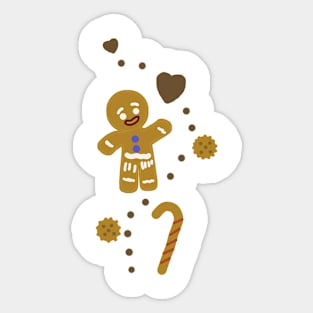 Gingerbread Man Sticker